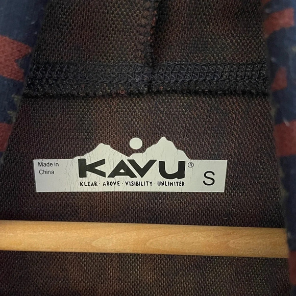 Women’s Kavu Aztec print pullover drawstring mock neck sweatshirt Small - Picture 4 of 6